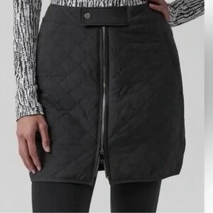 NWT, Athleta Apres Ski Skirt Black Quilted, Sz 14